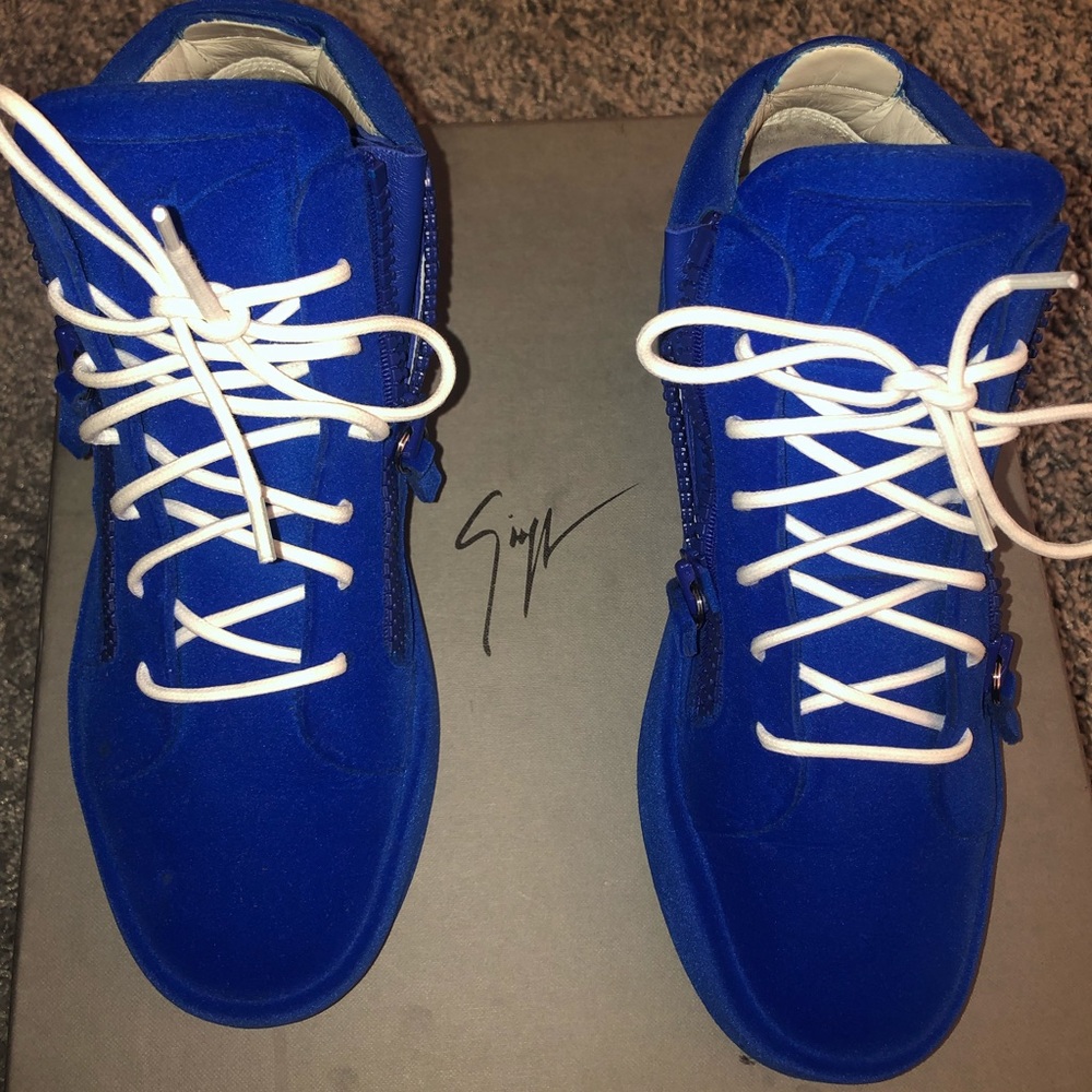 Electric Blue High Top Giuseppe Zanotti